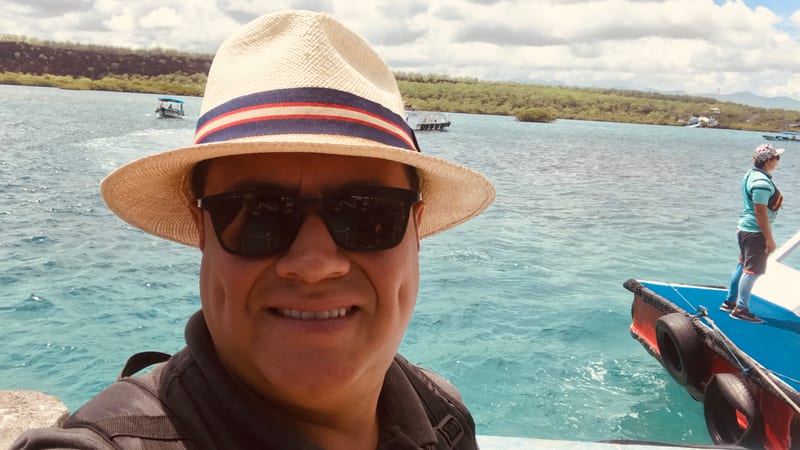 The Itabaca Channel barge, between Baltra airport and Santa Cruz — Canal de Itabaca, Galápagos · January 2019